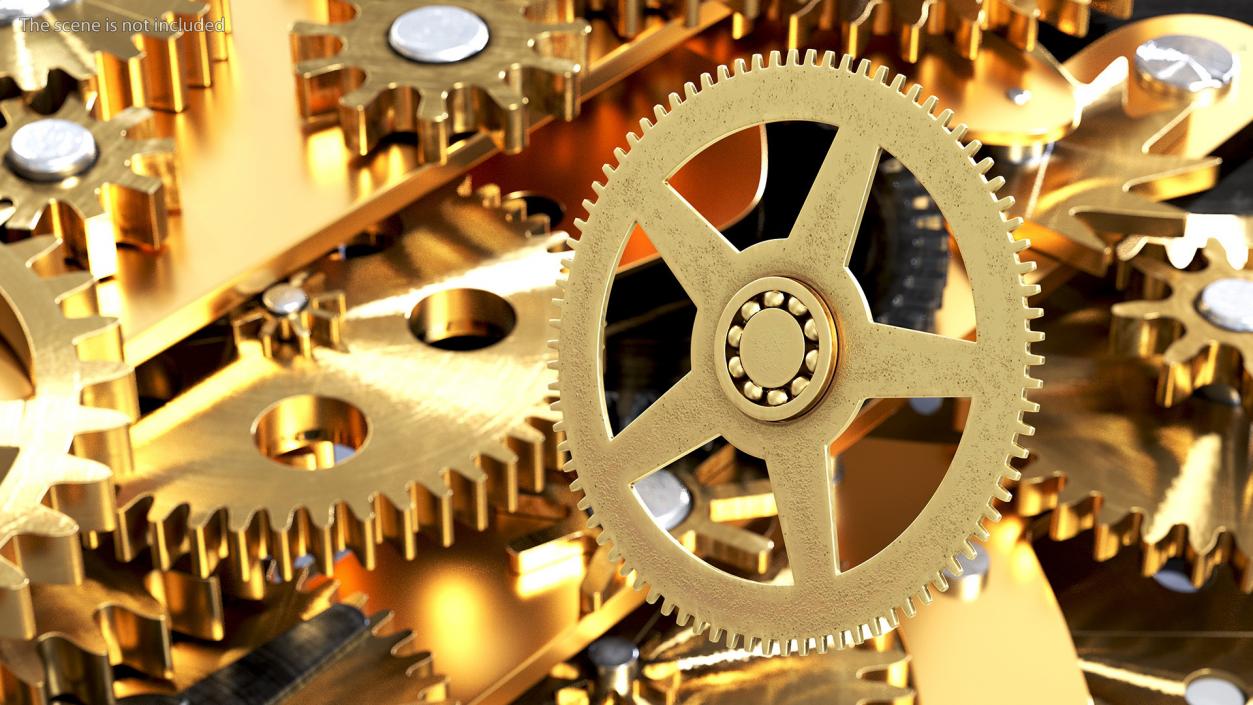 3D model Clock Cogs