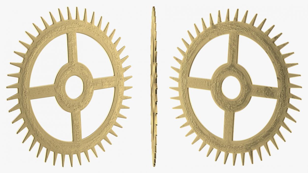 3D model Clock Cogs