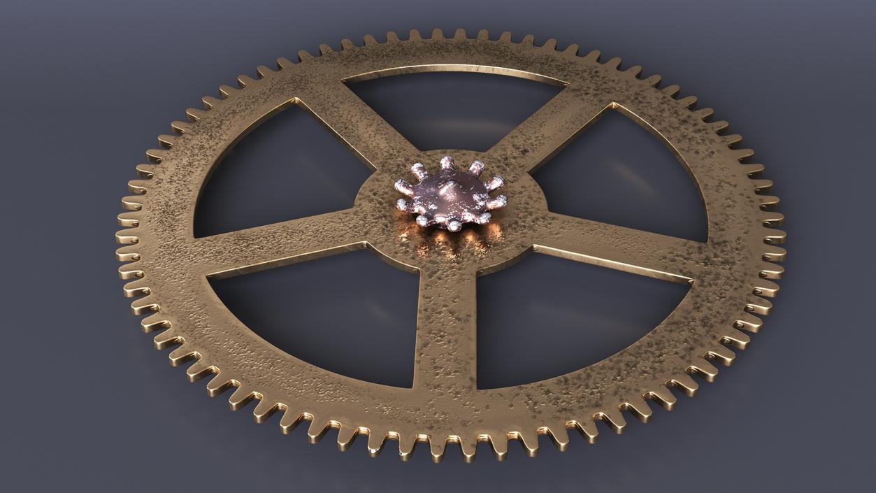 3D model Clock Cogs