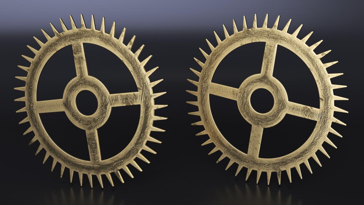 3D model Clock Cogs