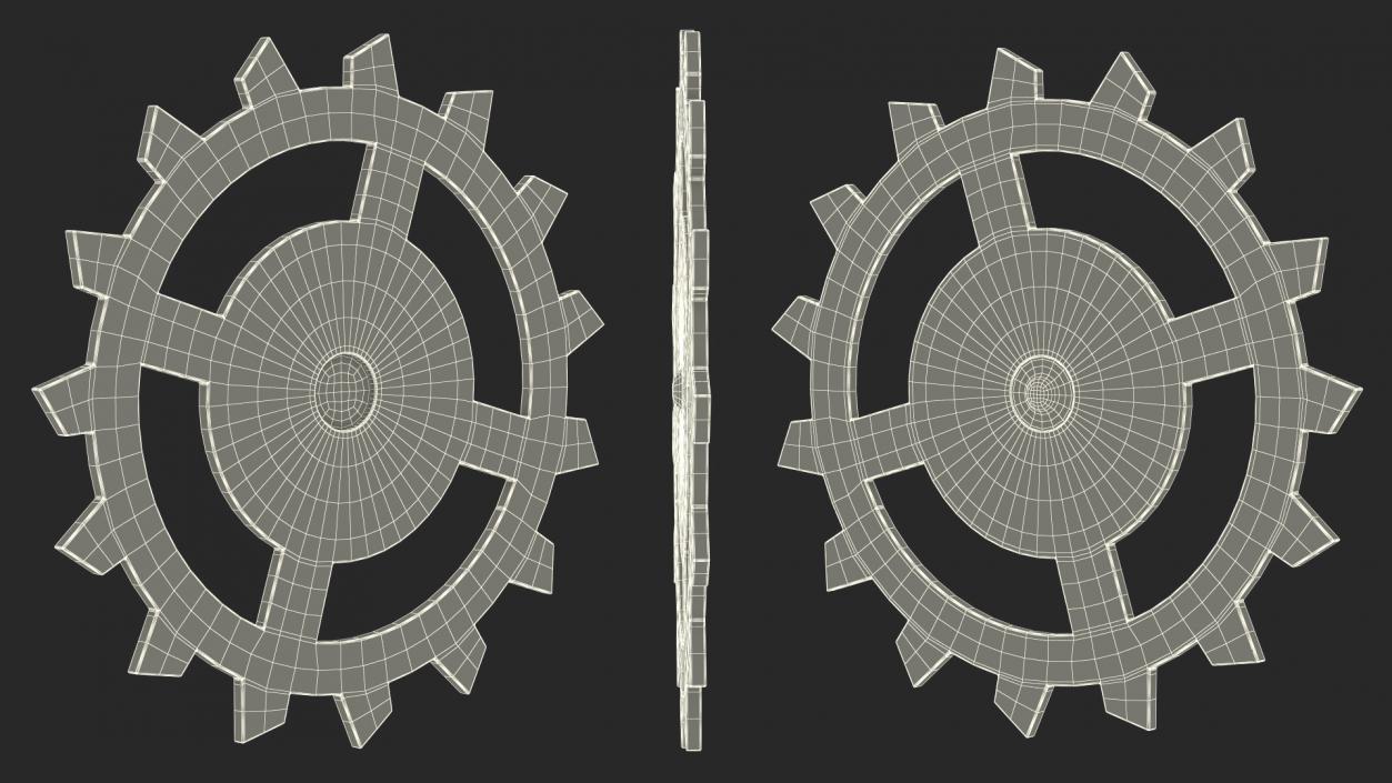 3D model Clock Cogs