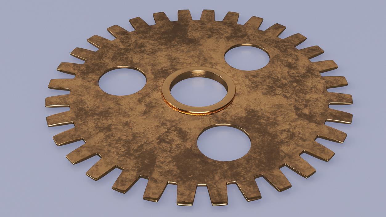 3D model Clock Cogs