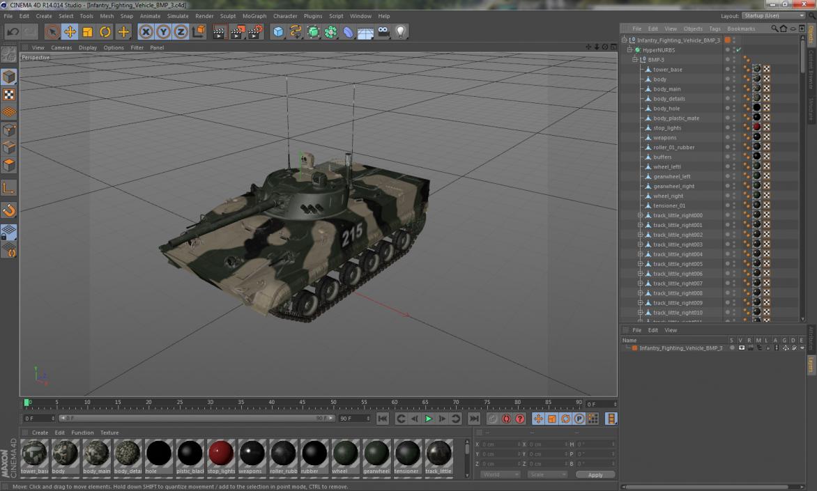 3D Infantry Fighting Vehicle BMP-3