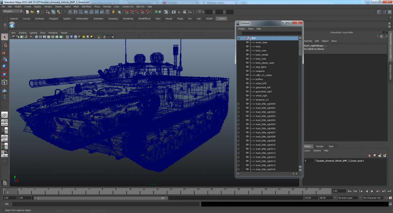 3D Infantry Fighting Vehicle BMP-3