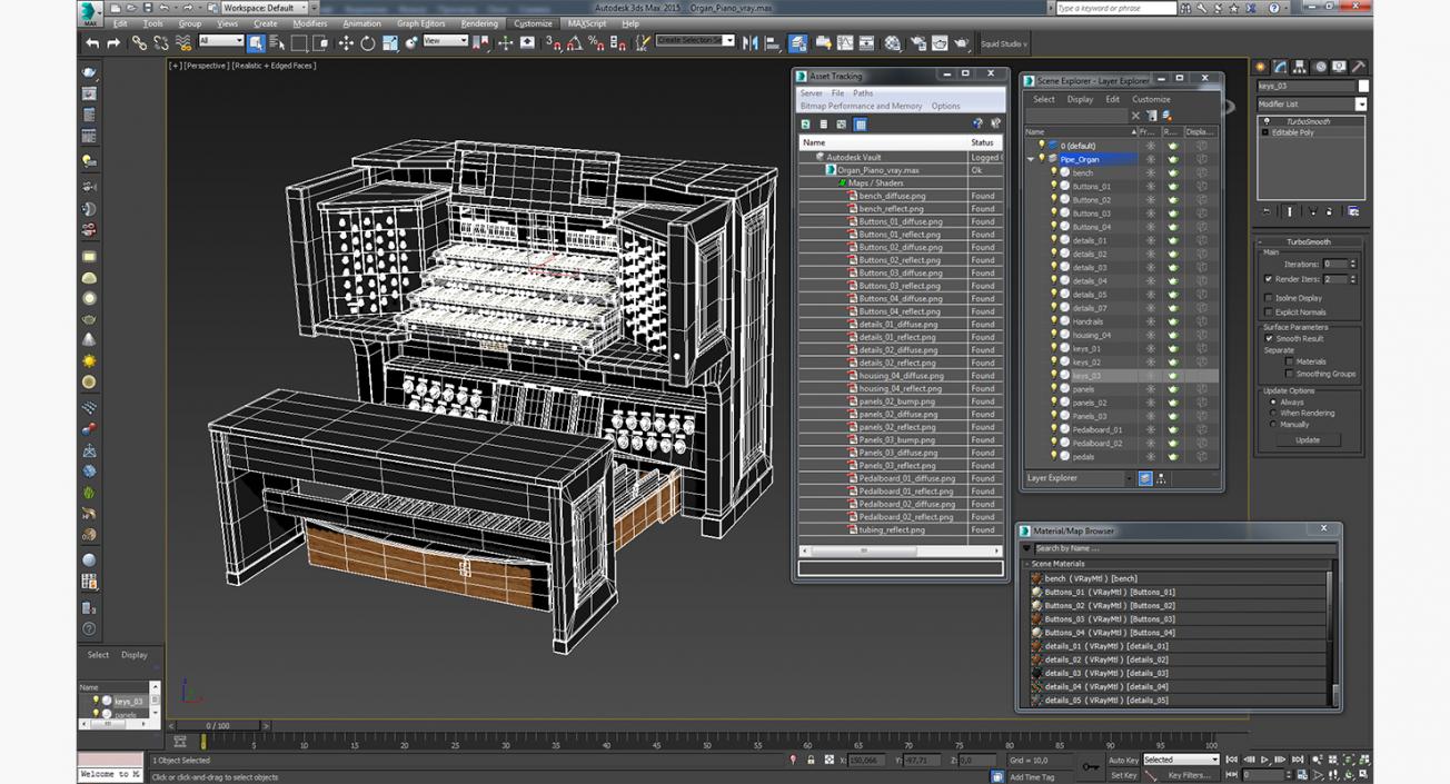 3D Organ Piano