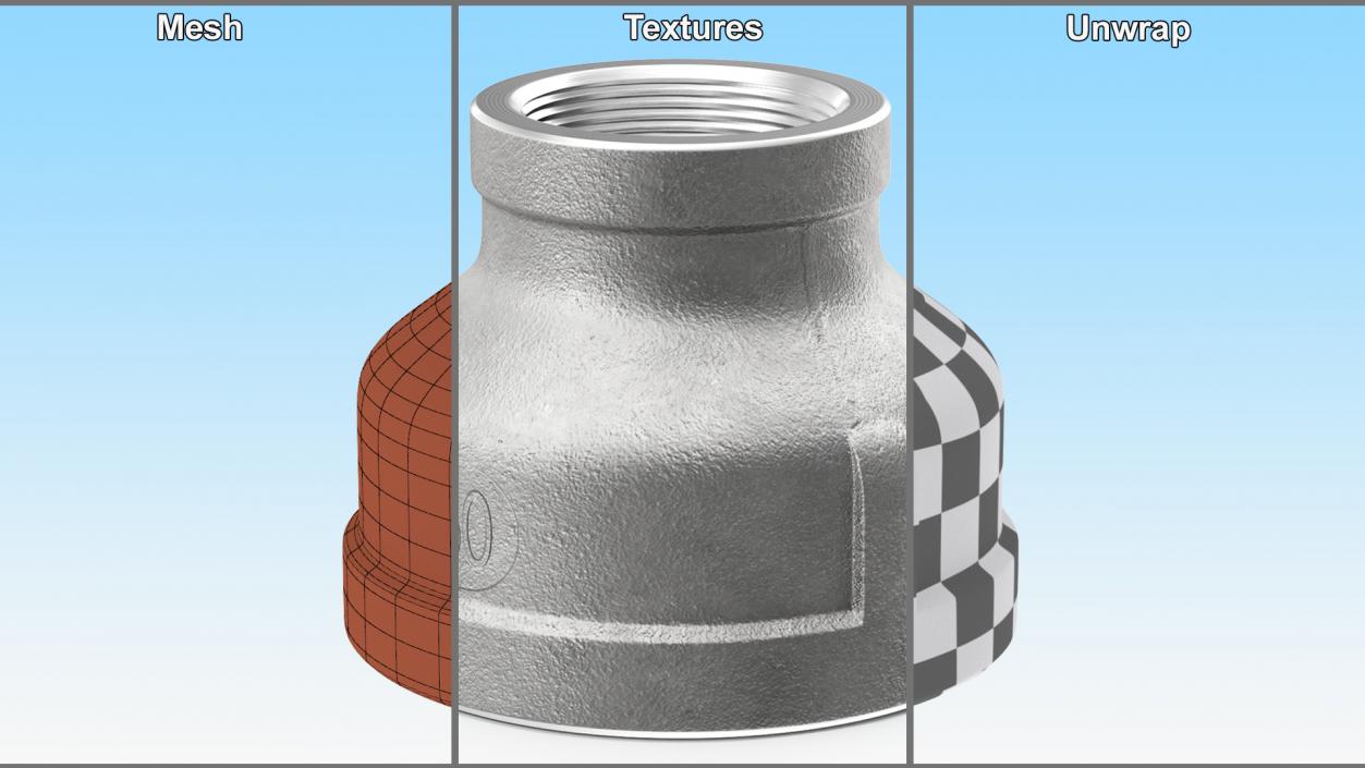 3D Fitting Bell Reducer SS304