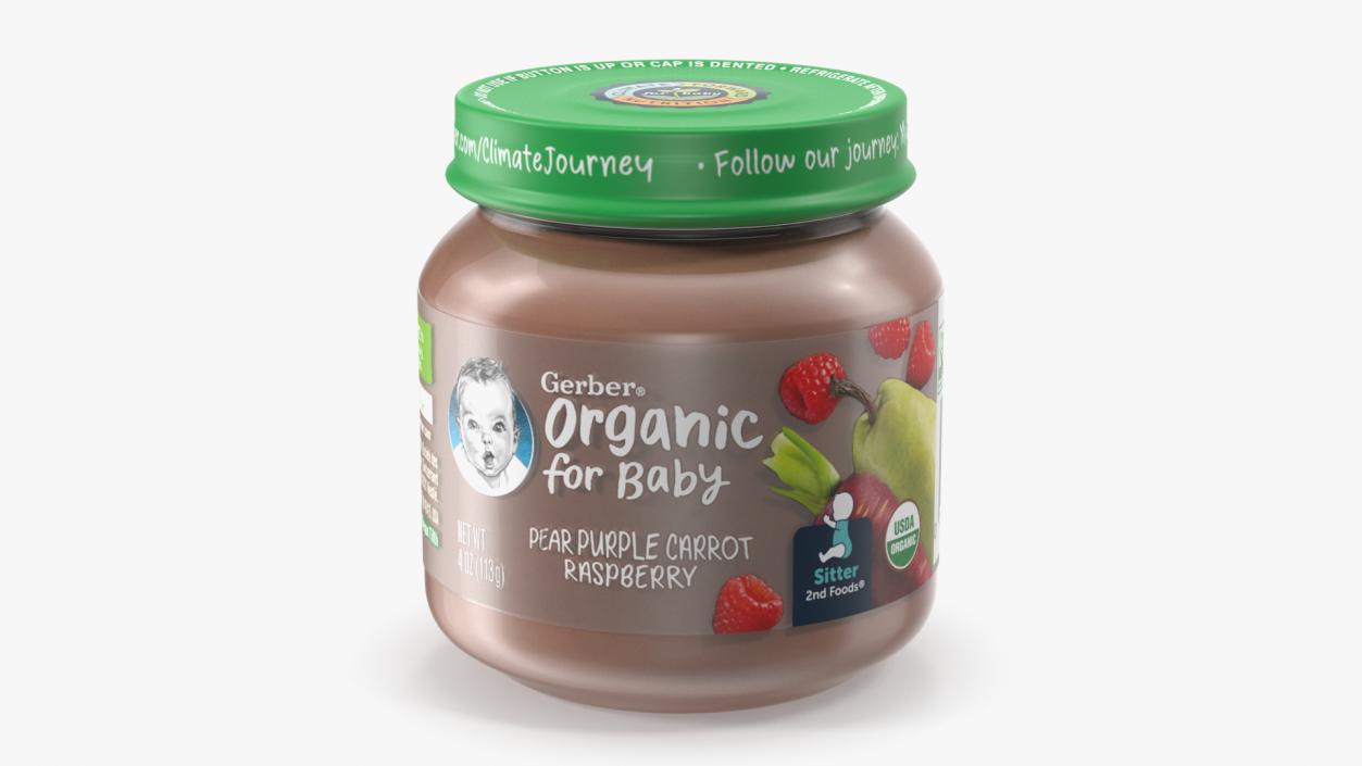 3D Gerber Fruit Baby Food Jars 113g Set