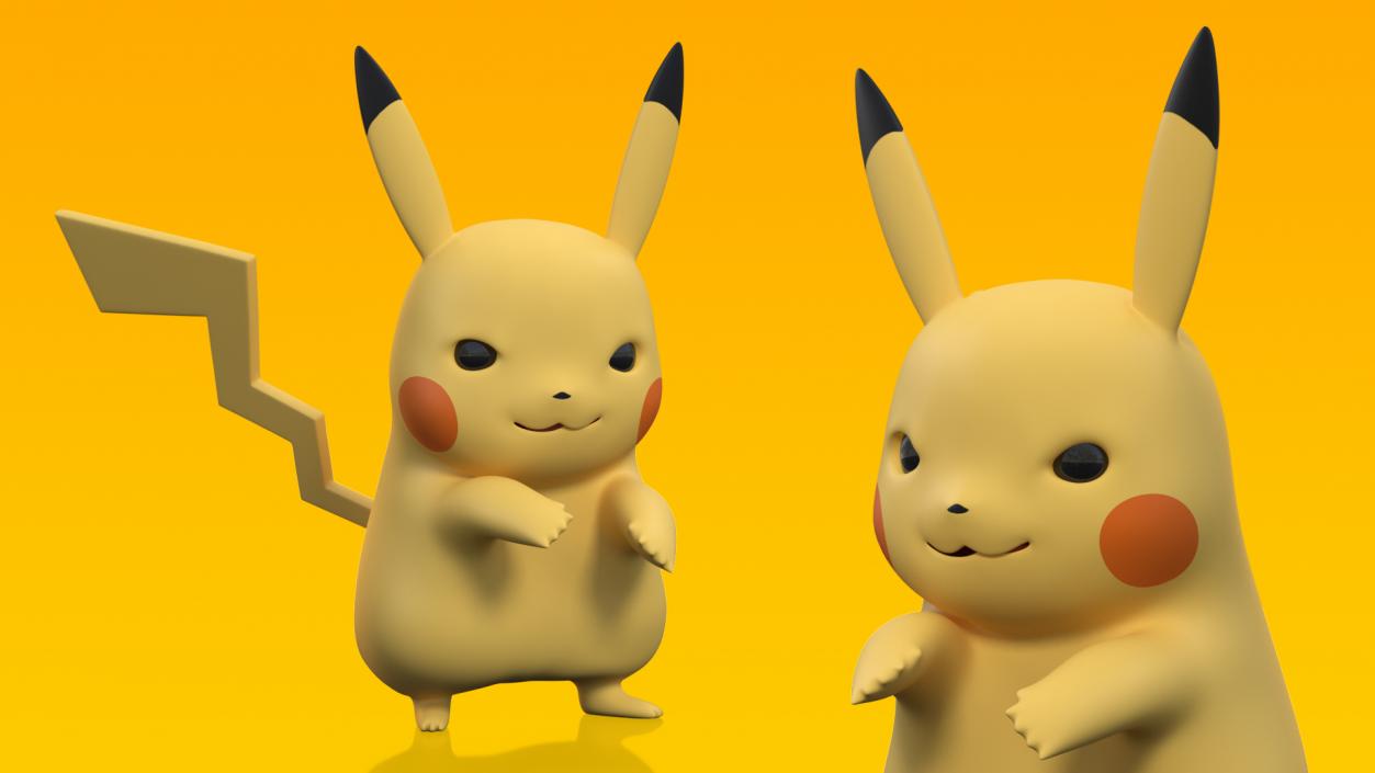 3D Pikachu Characters Collection 2