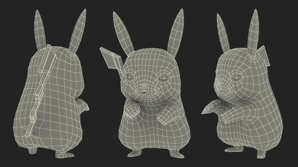 3D Pikachu Characters Collection 2