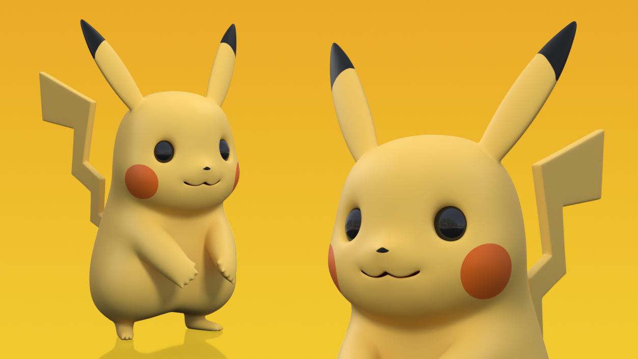 3D Pikachu Characters Collection 2