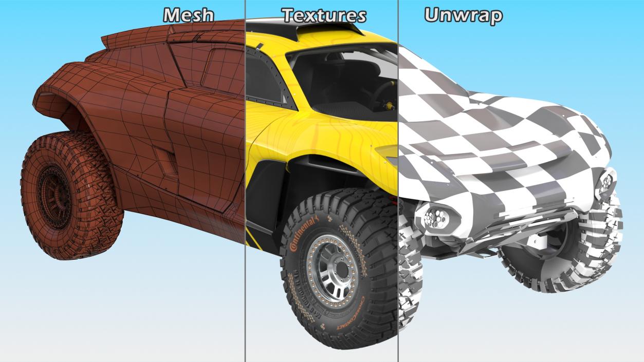 Extreme E Car Racing Electric SUV Clean 3D model