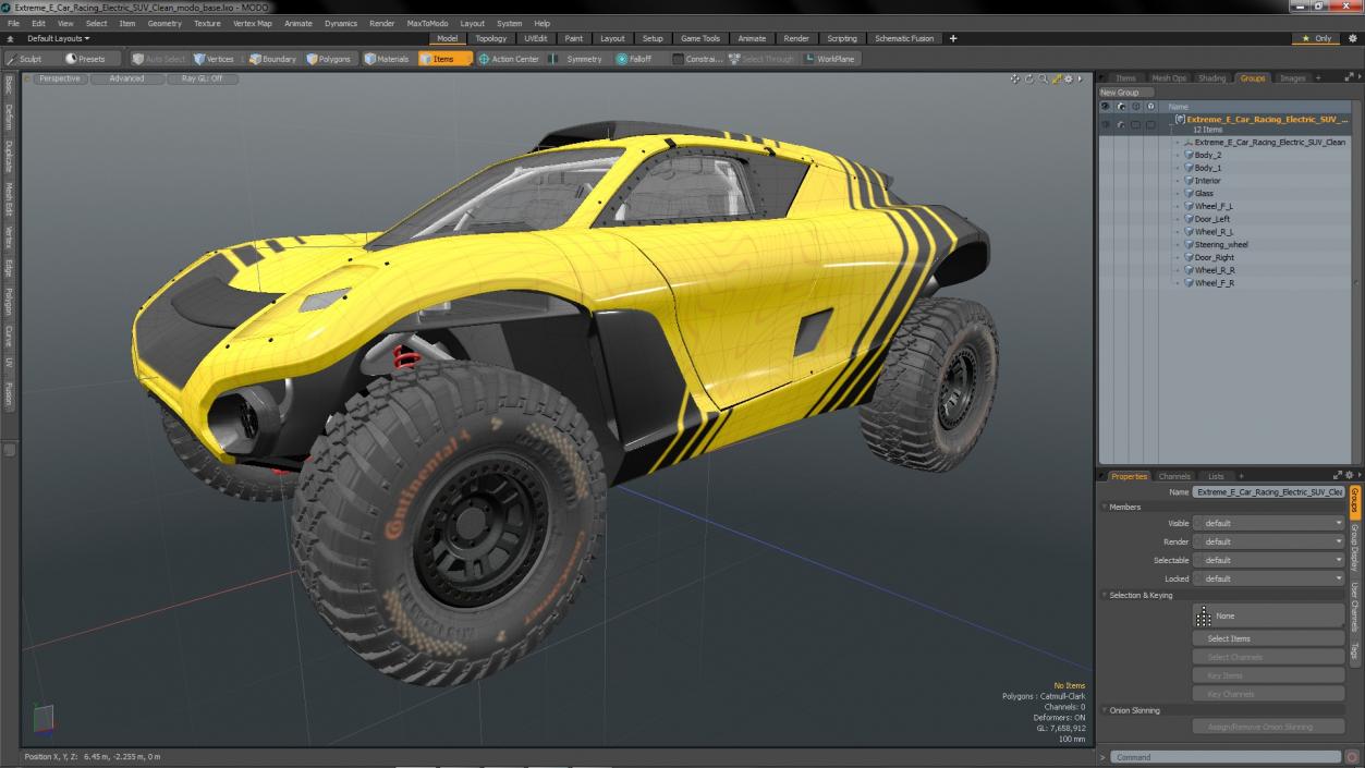 Extreme E Car Racing Electric SUV Clean 3D model