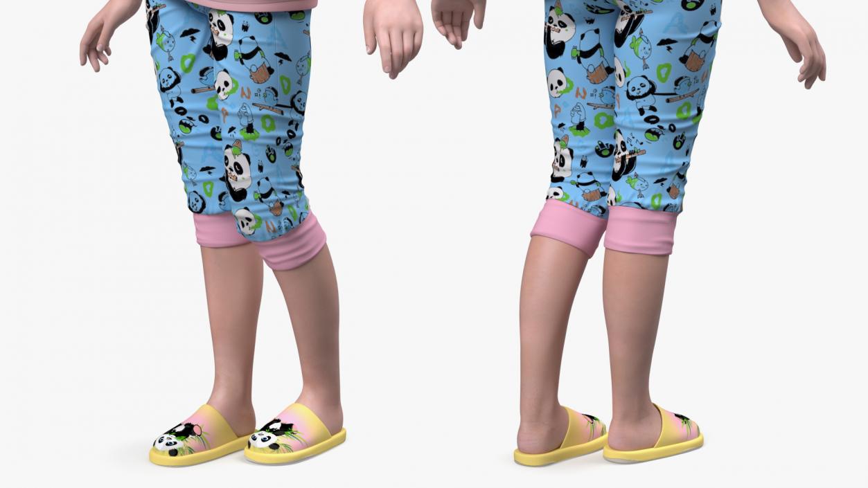 3D model Asian Girl Childs Collection 3