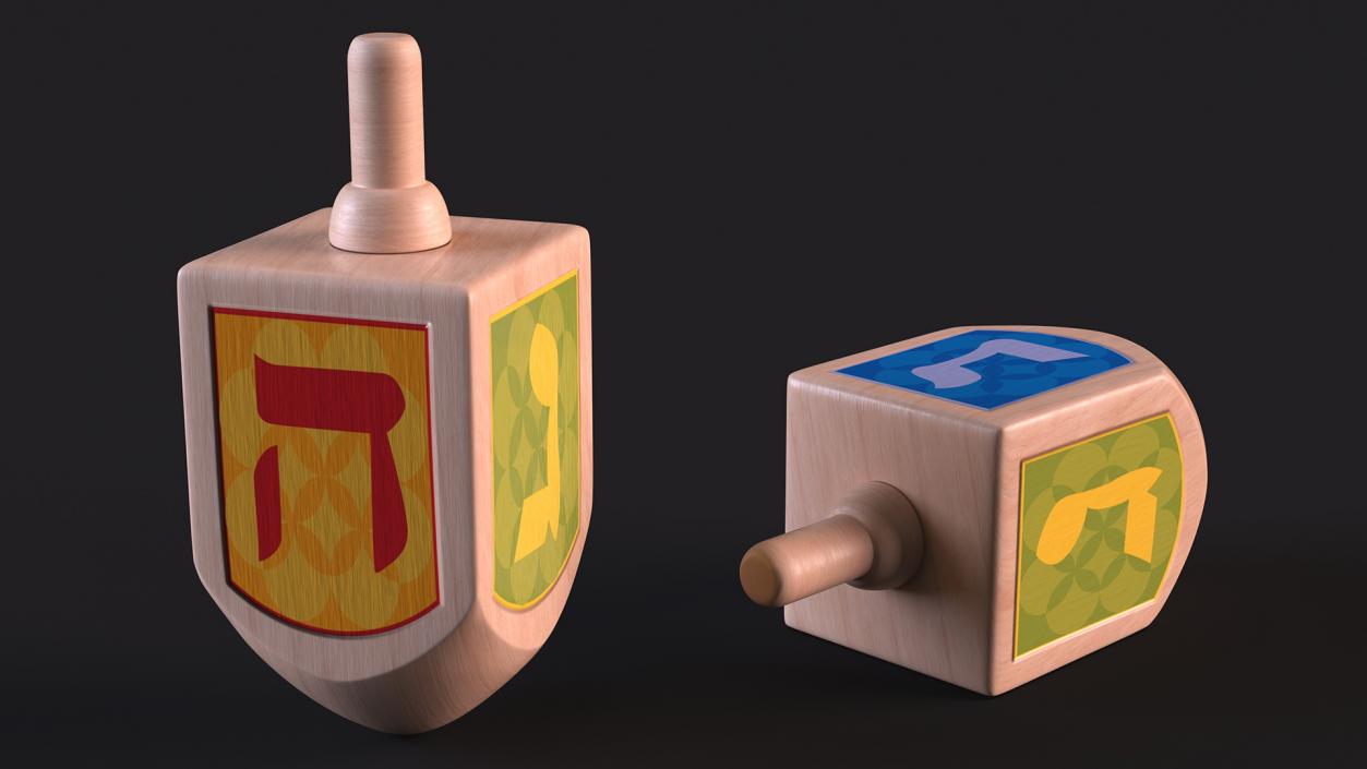 Dreidels Collection 3D model