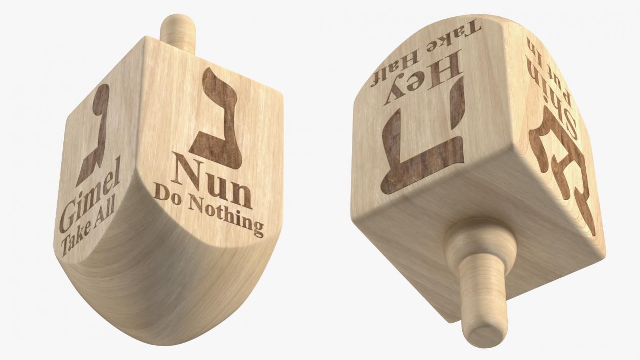 Dreidels Collection 3D model