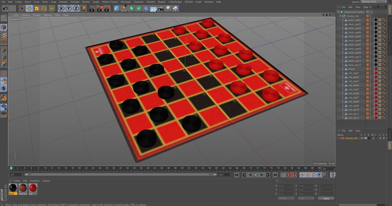 3D Checker Set