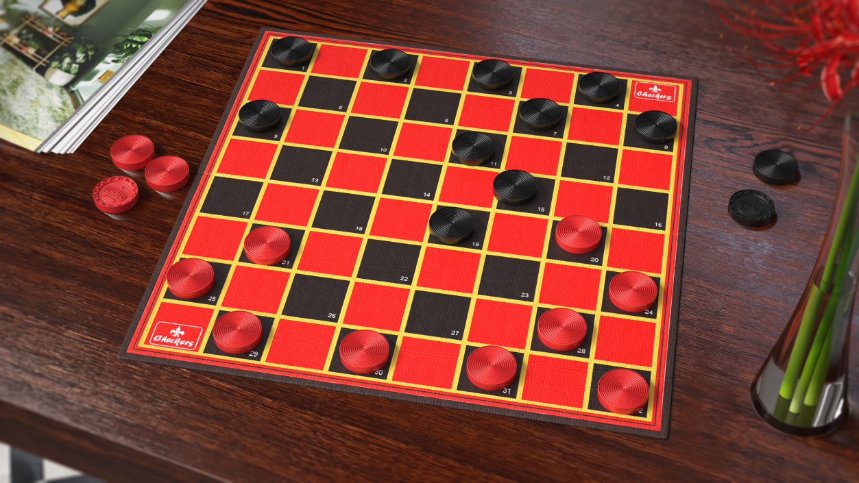 3D Checker Set