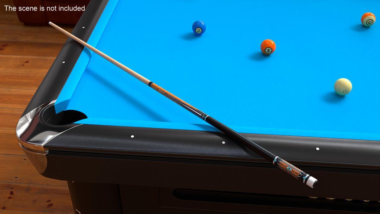 3D model Wooden Pool Cue Brunswick