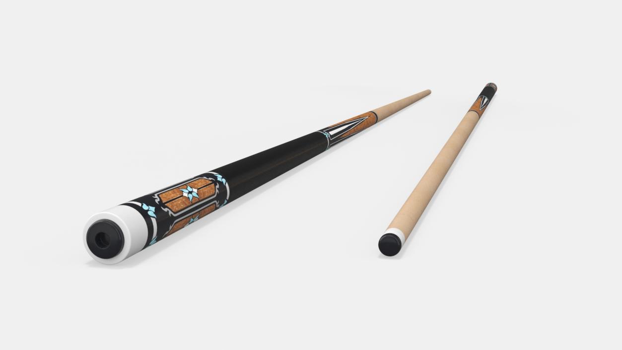 3D model Wooden Pool Cue Brunswick