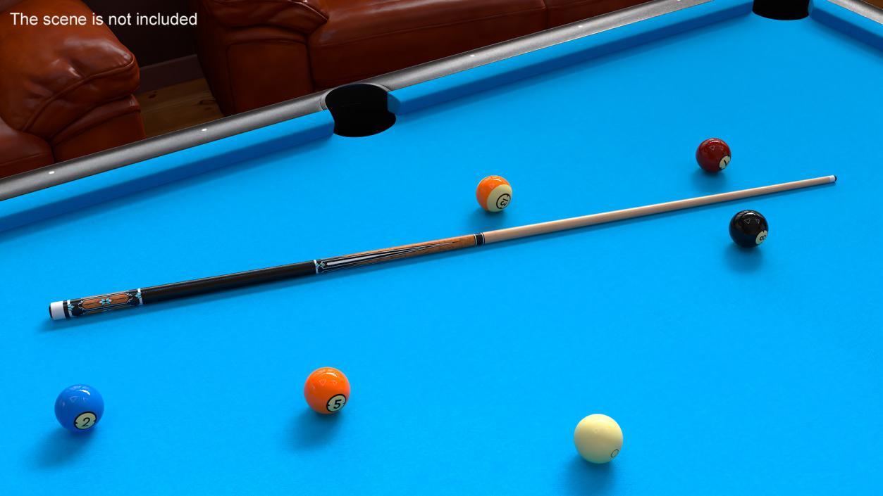 3D model Wooden Pool Cue Brunswick