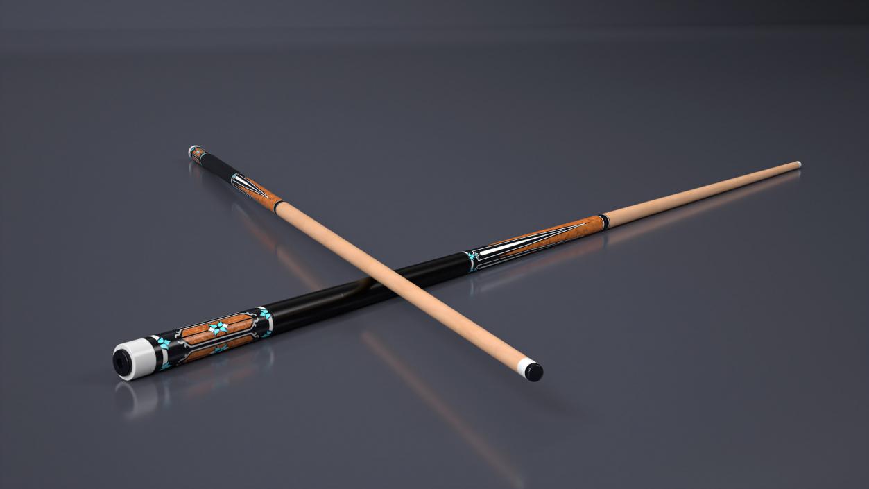 3D model Wooden Pool Cue Brunswick