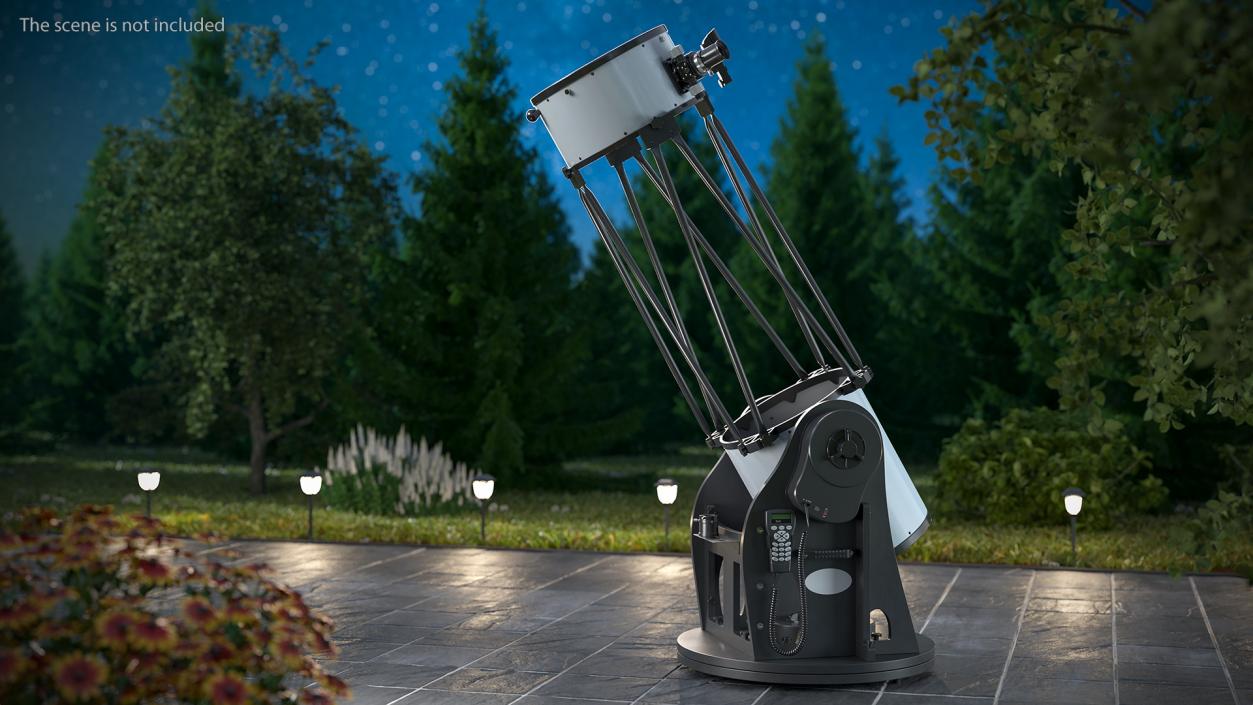 Truss Tube Dobsonian Telescope Rigged 3D