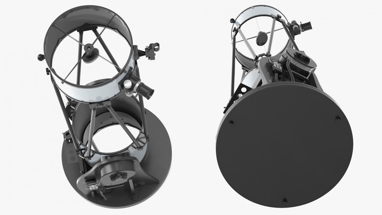 Truss Tube Dobsonian Telescope Rigged 3D