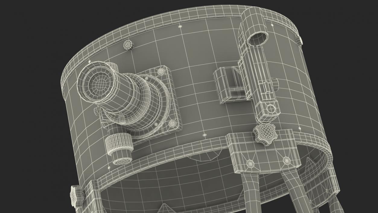 Truss Tube Dobsonian Telescope Rigged 3D