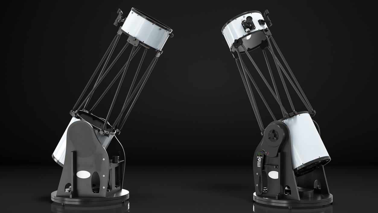 Truss Tube Dobsonian Telescope Rigged 3D