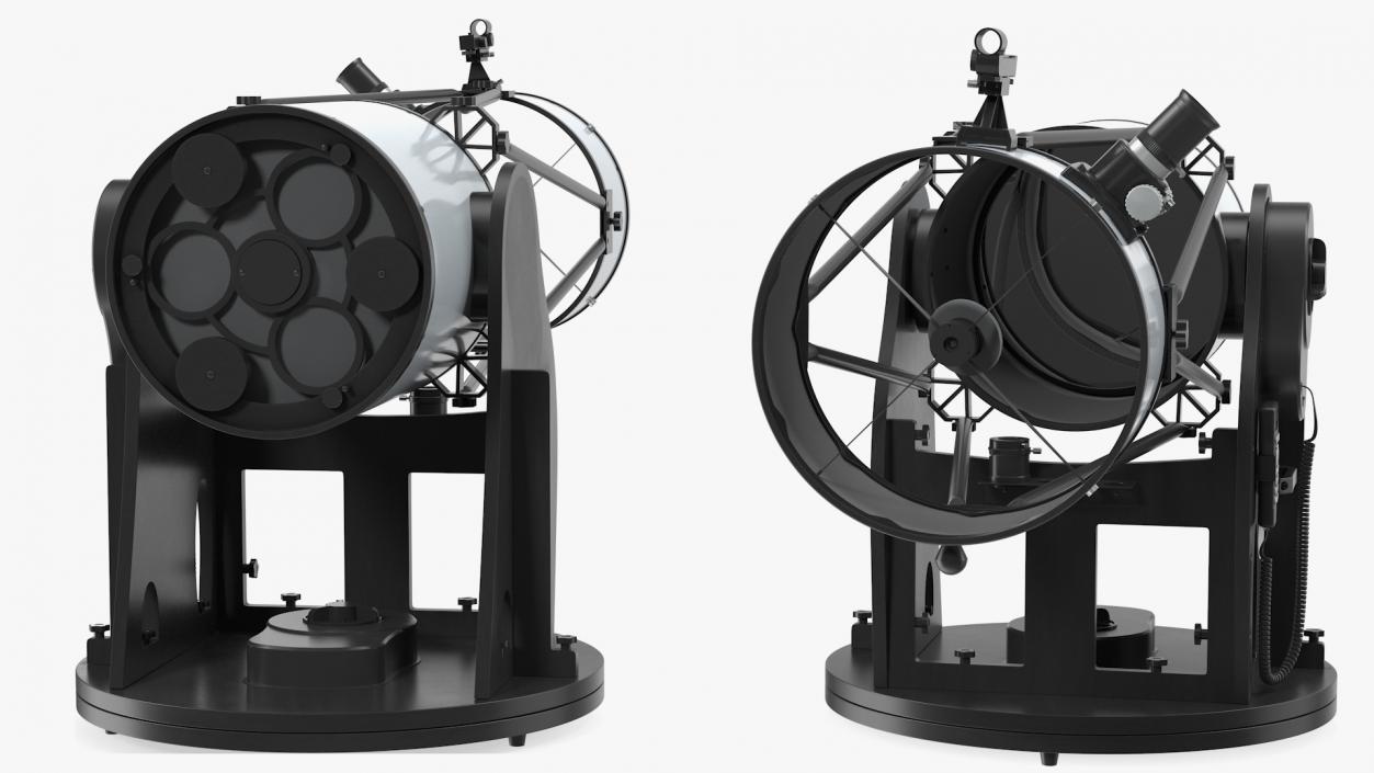 Truss Tube Dobsonian Telescope Rigged 3D