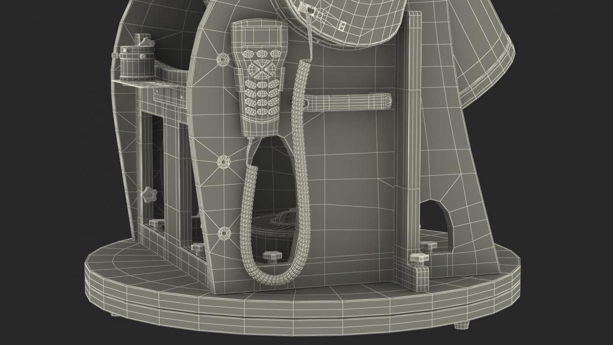 Truss Tube Dobsonian Telescope Rigged 3D