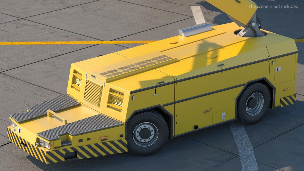 3D Deicing Vehicle  Rigged model