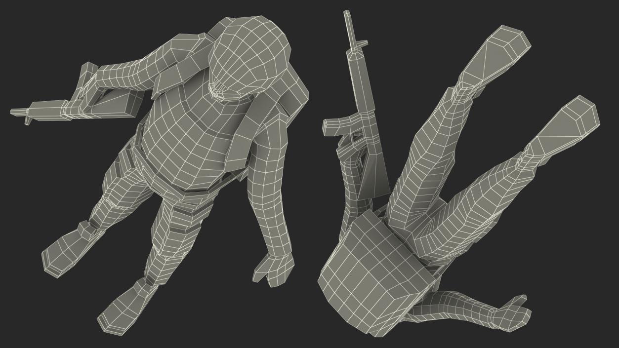 3D Low Poly Soldier