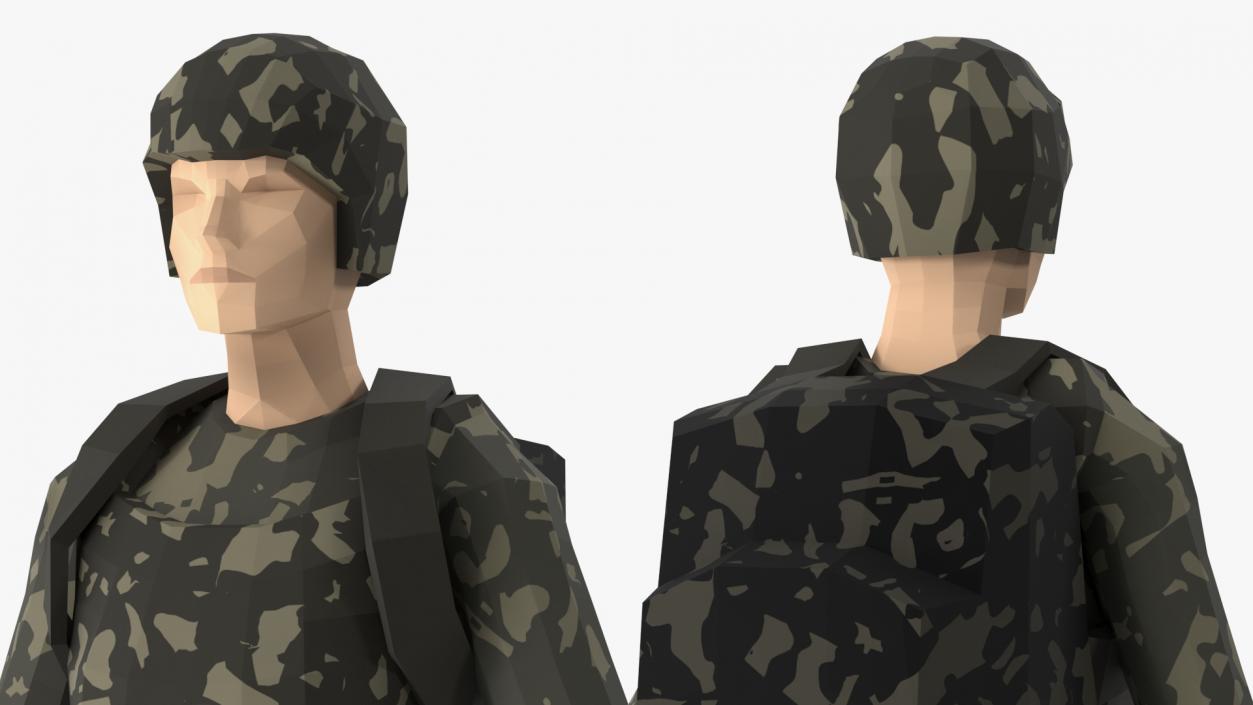 3D Low Poly Soldier