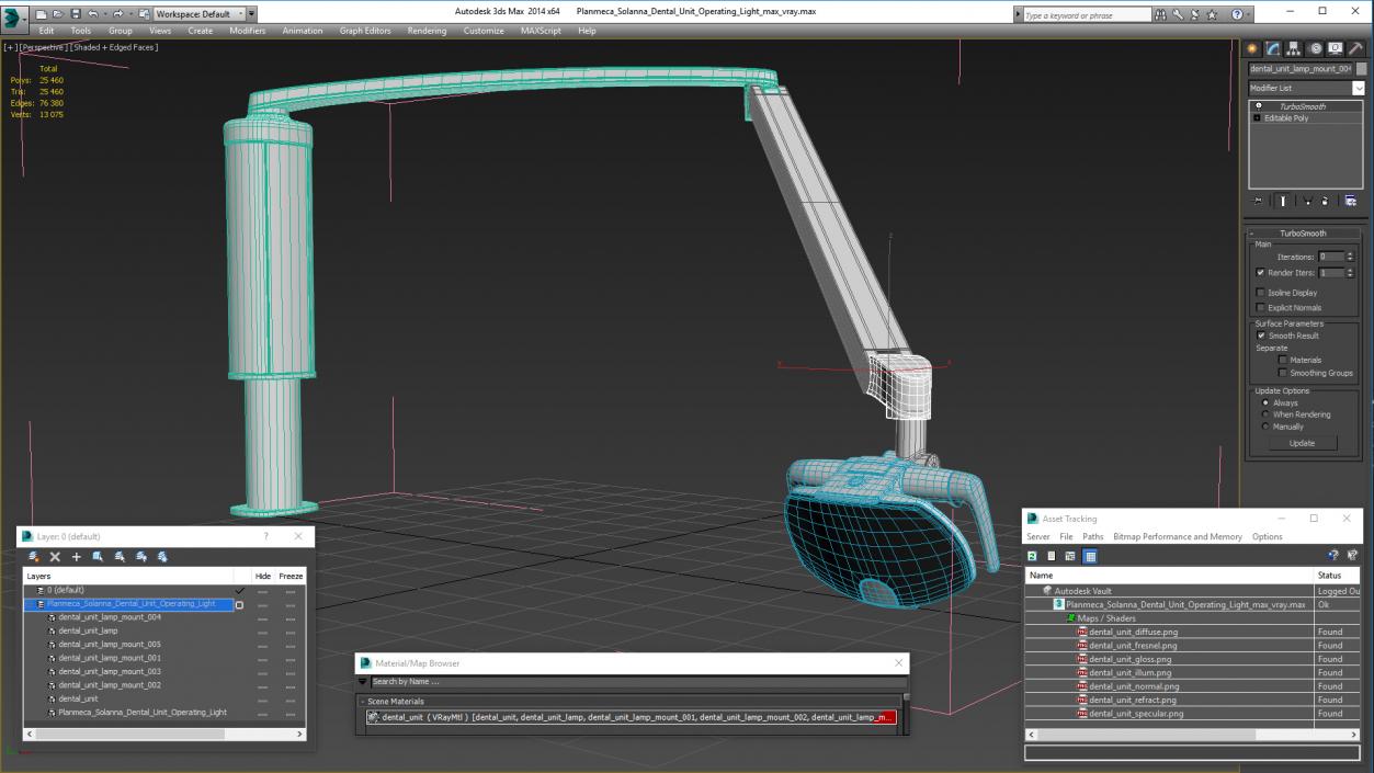 Planmeca Solanna Dental Unit Operating Light 3D model