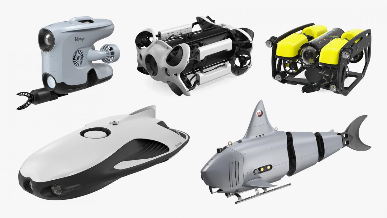 3D model Underwater Robots Collection 4