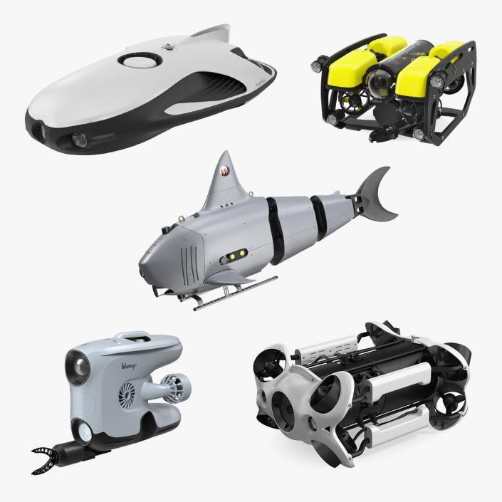 3D model Underwater Robots Collection 4