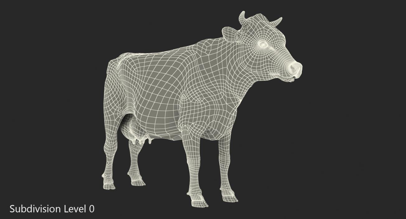 Dairy Cow 3D model