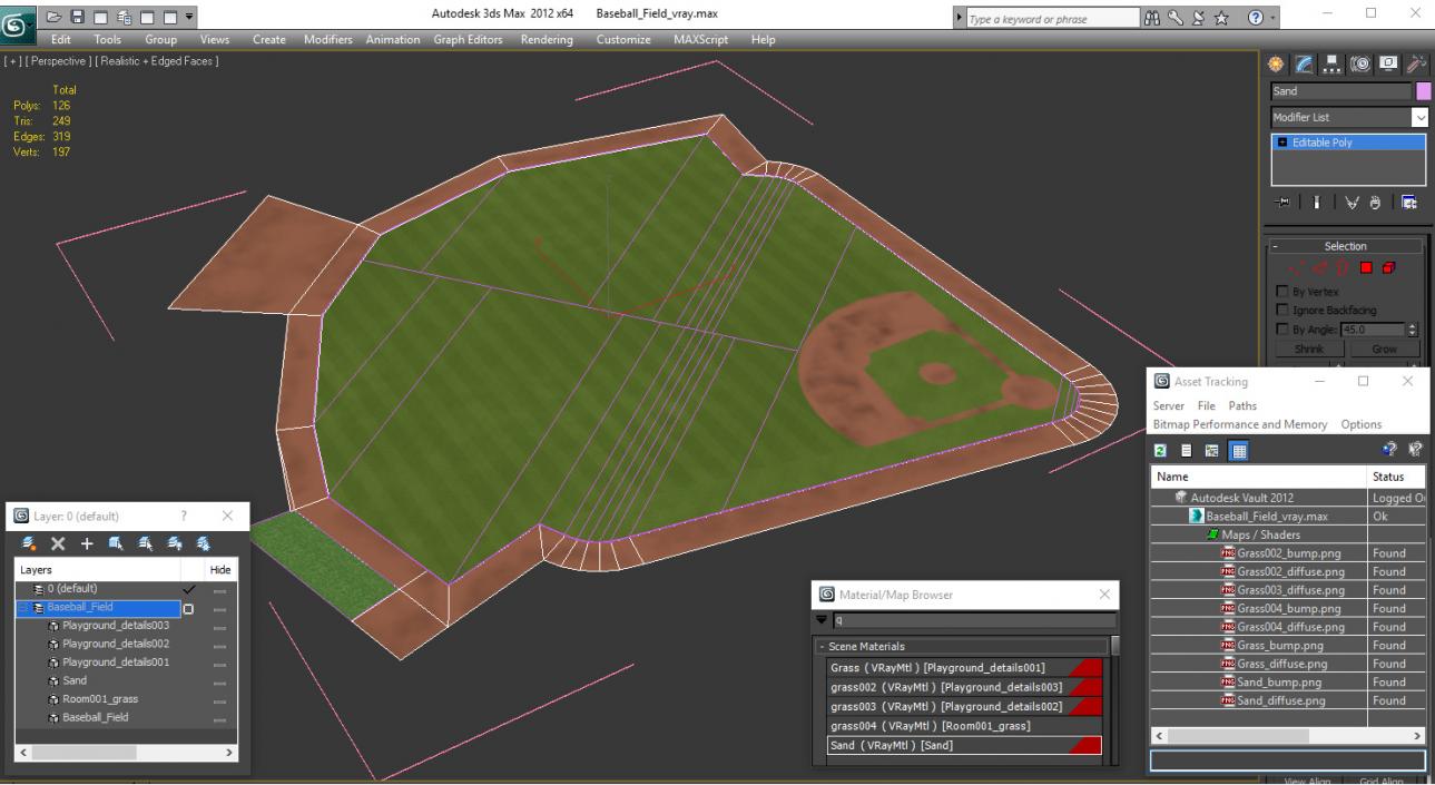 Baseball Field 3D model