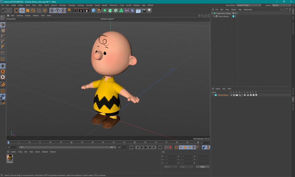 3D Charlie Brown model