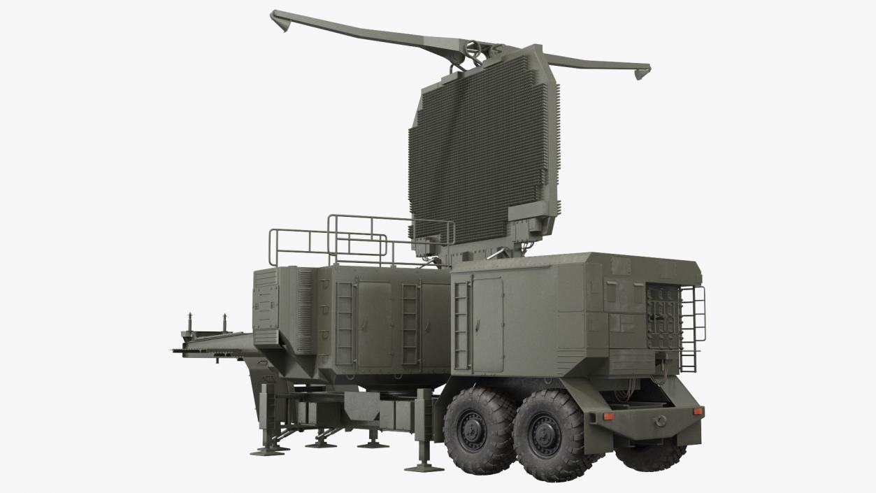 3D Long Range Surveillance Radar 64N6 Rigged