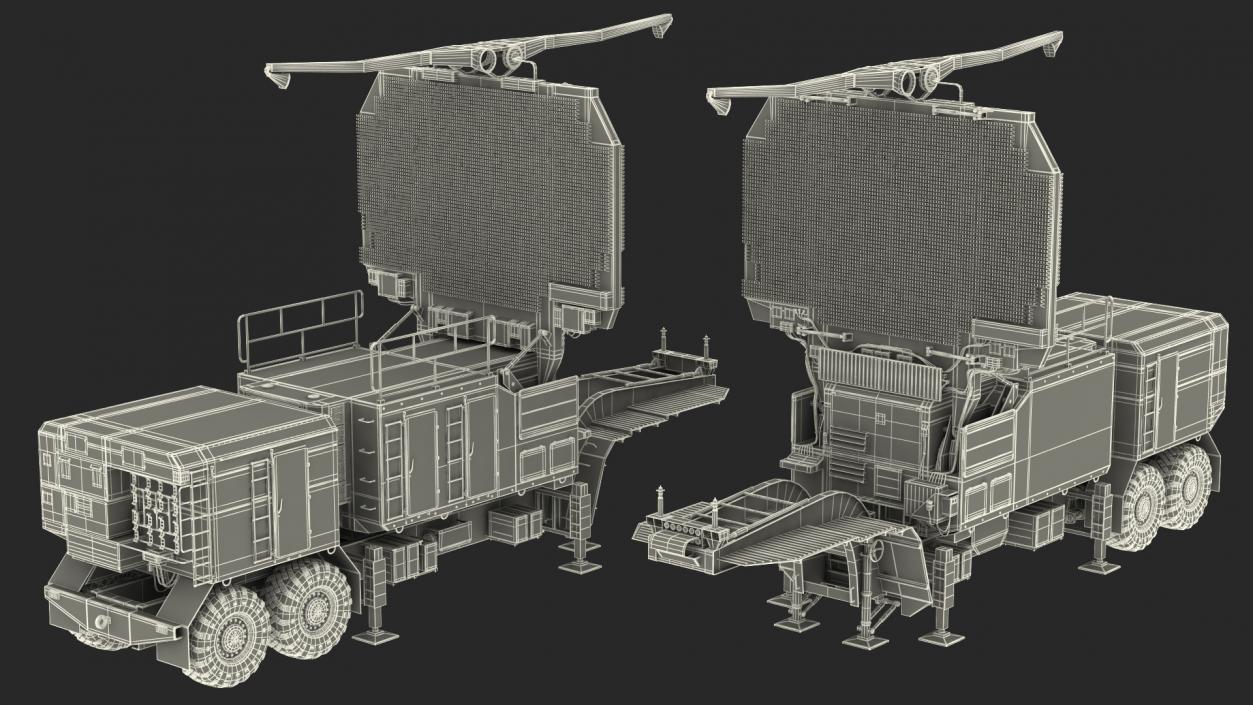 3D Long Range Surveillance Radar 64N6 Rigged