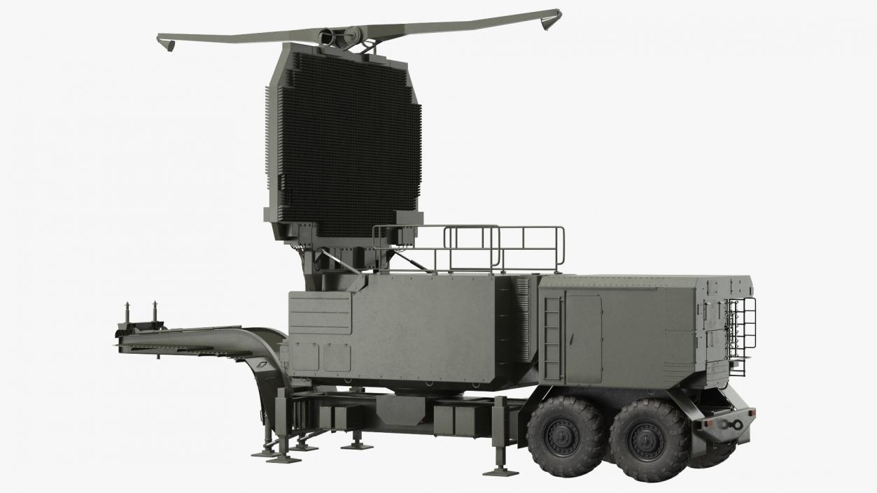 3D Long Range Surveillance Radar 64N6 Rigged