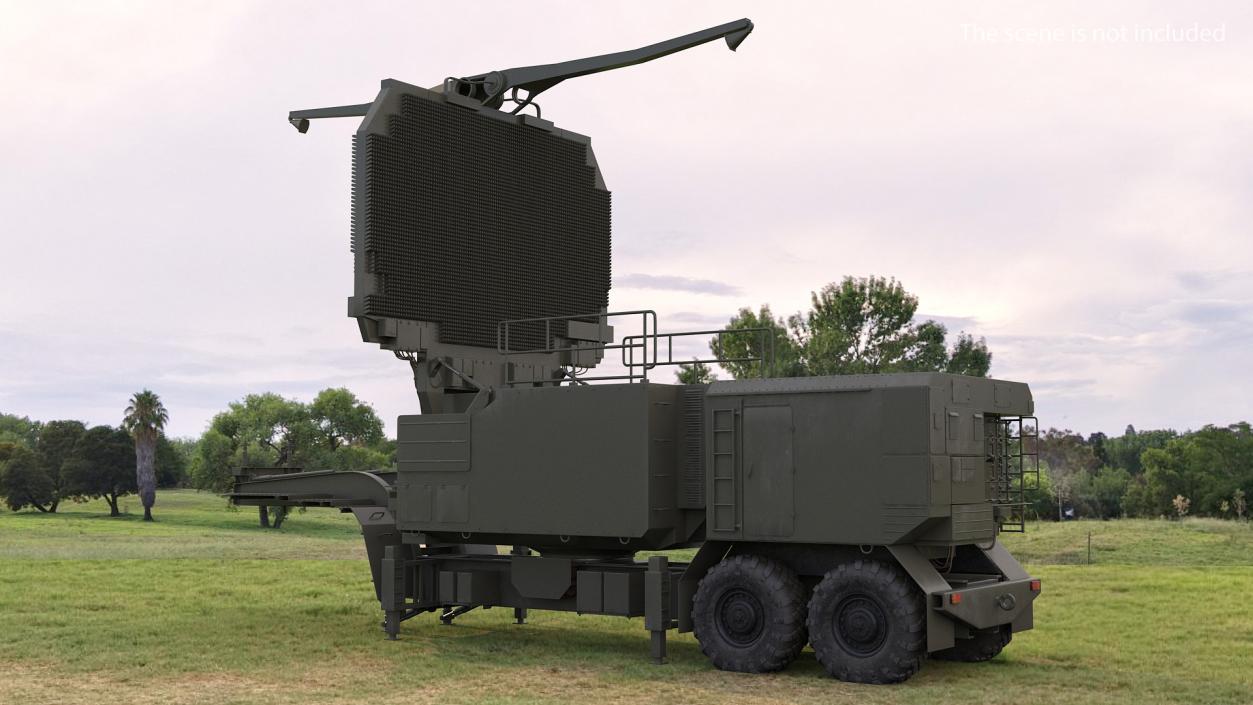 3D Long Range Surveillance Radar 64N6 Rigged