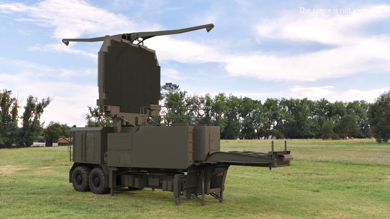 3D Long Range Surveillance Radar 64N6 Rigged