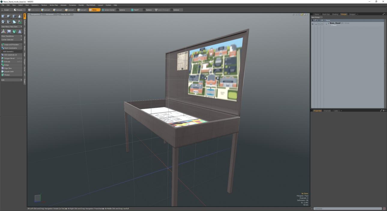 3D model News Stand