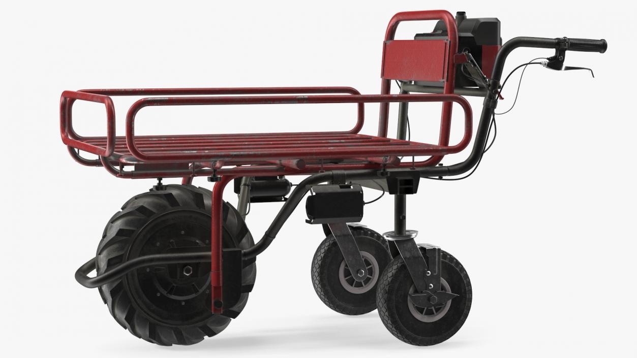 Battery Powered Wheelbarrow with Pipe Frame Dusty 3D model