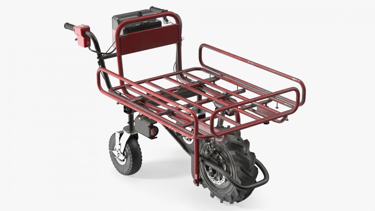 Battery Powered Wheelbarrow with Pipe Frame Dusty 3D model