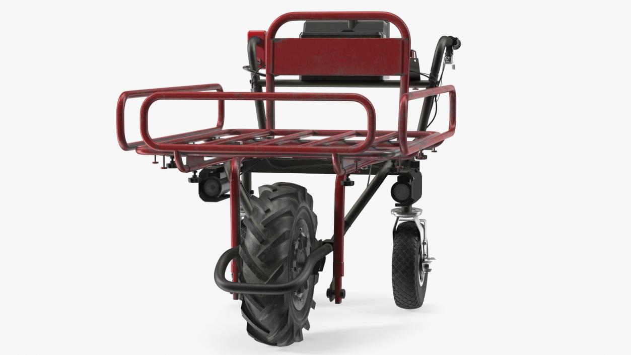 Battery Powered Wheelbarrow with Pipe Frame Dusty 3D model