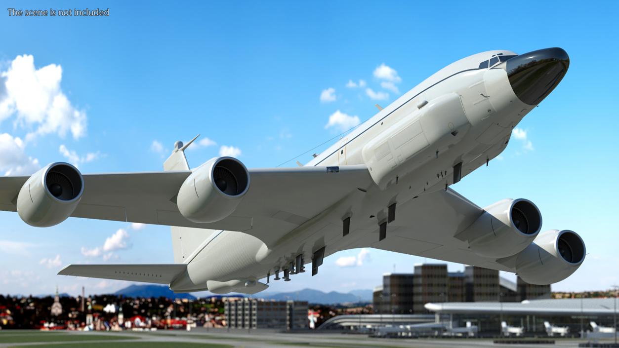 3D model Boeing RC-135 Large Reconnaissance Aircraft Rigged